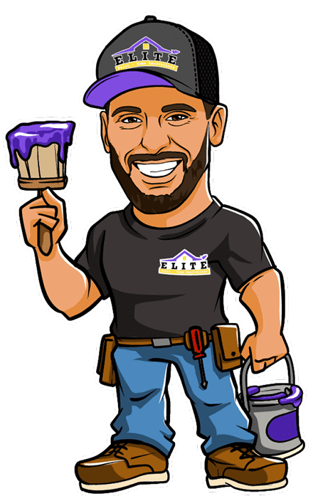 a cartoon of a man holding a trowel