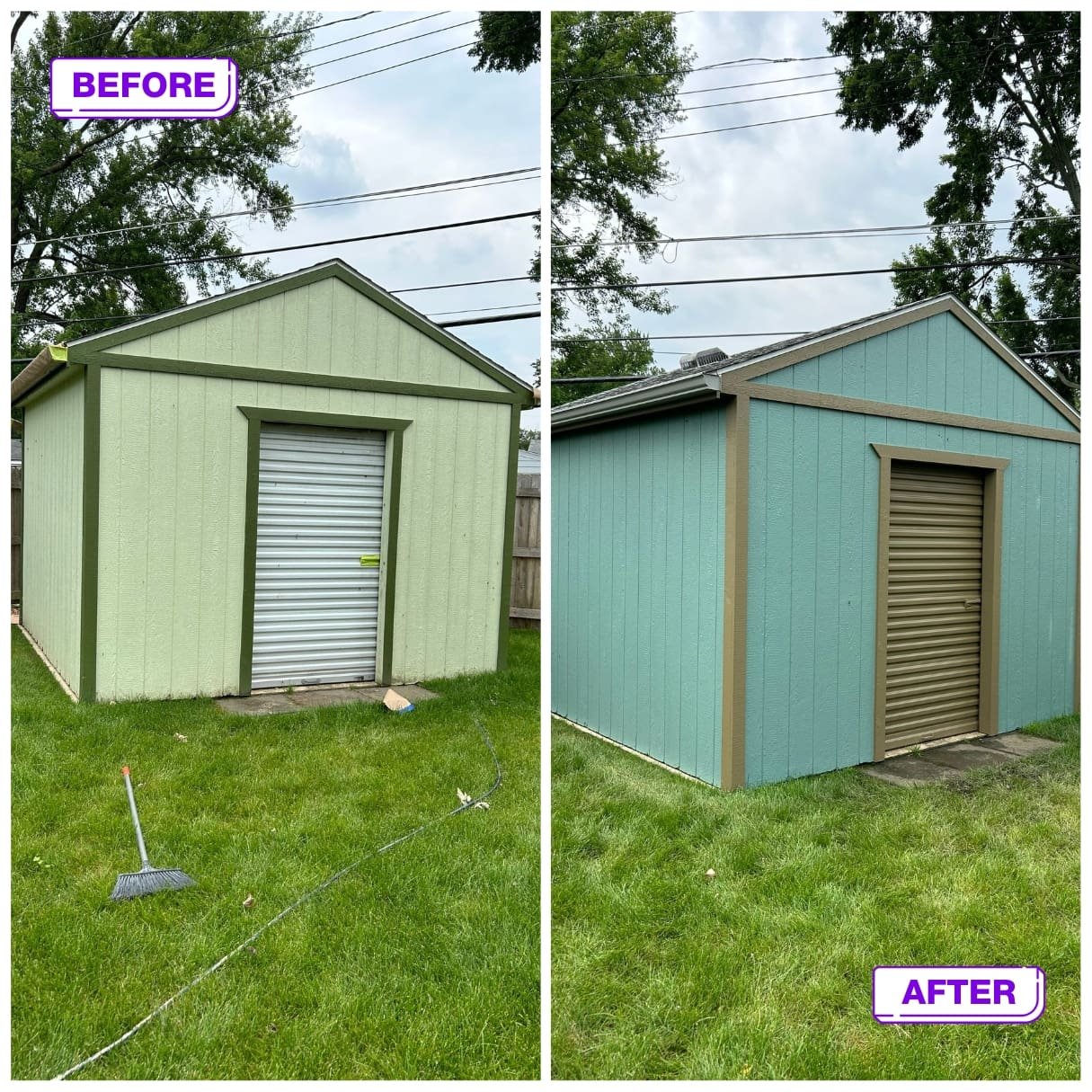 exterior before and after painting