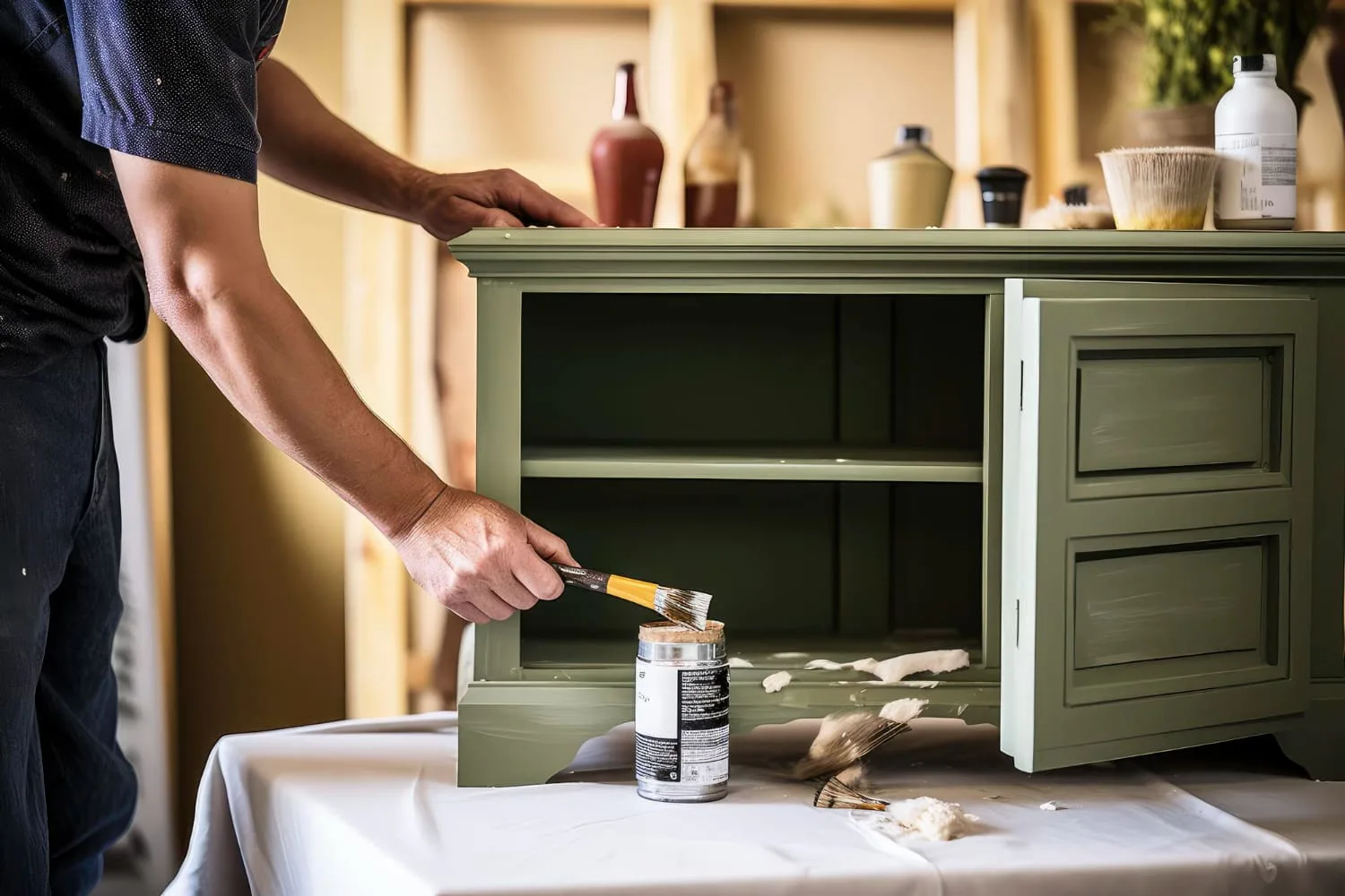 interior cabinet painting