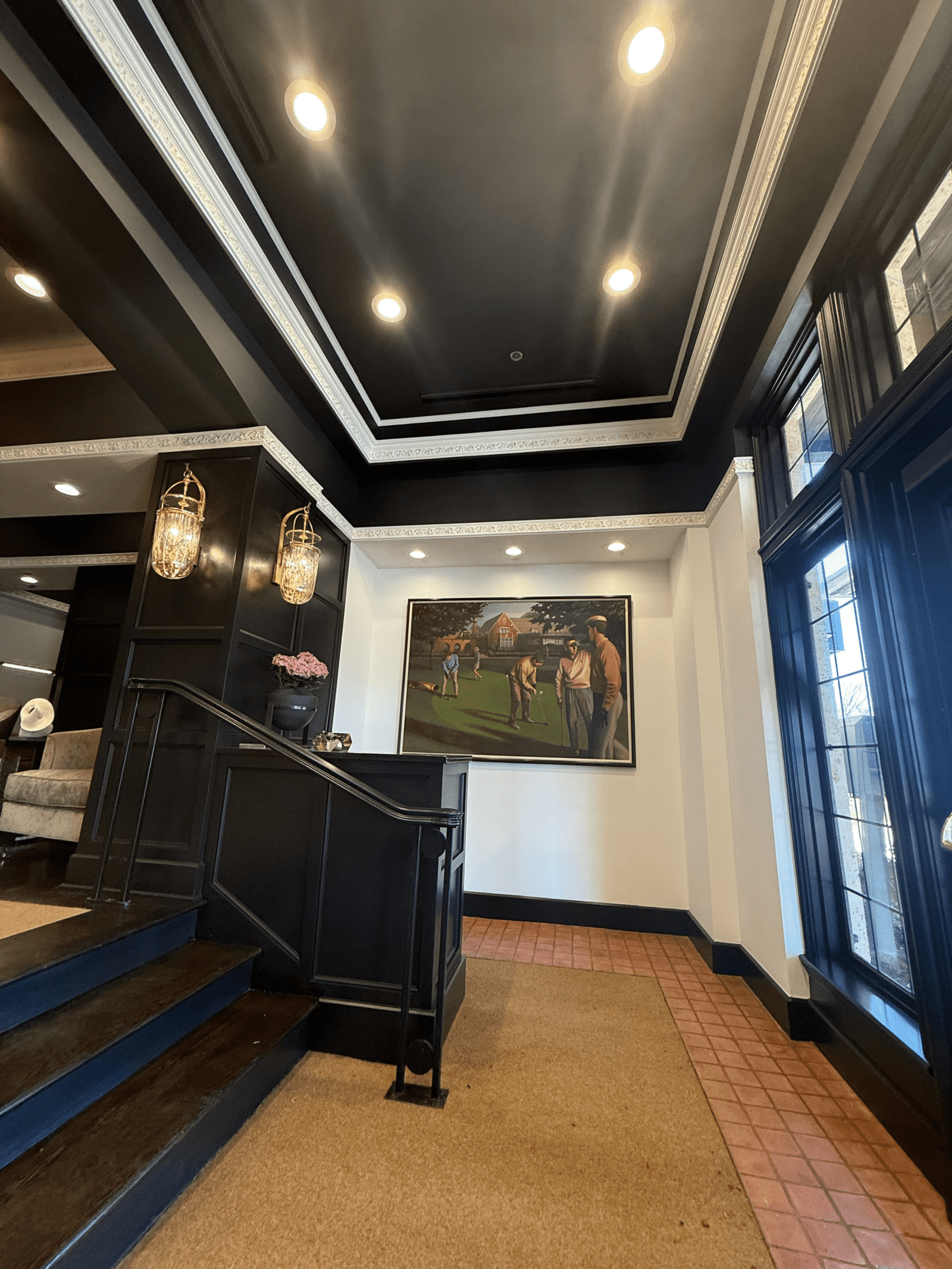 interior staircase painting