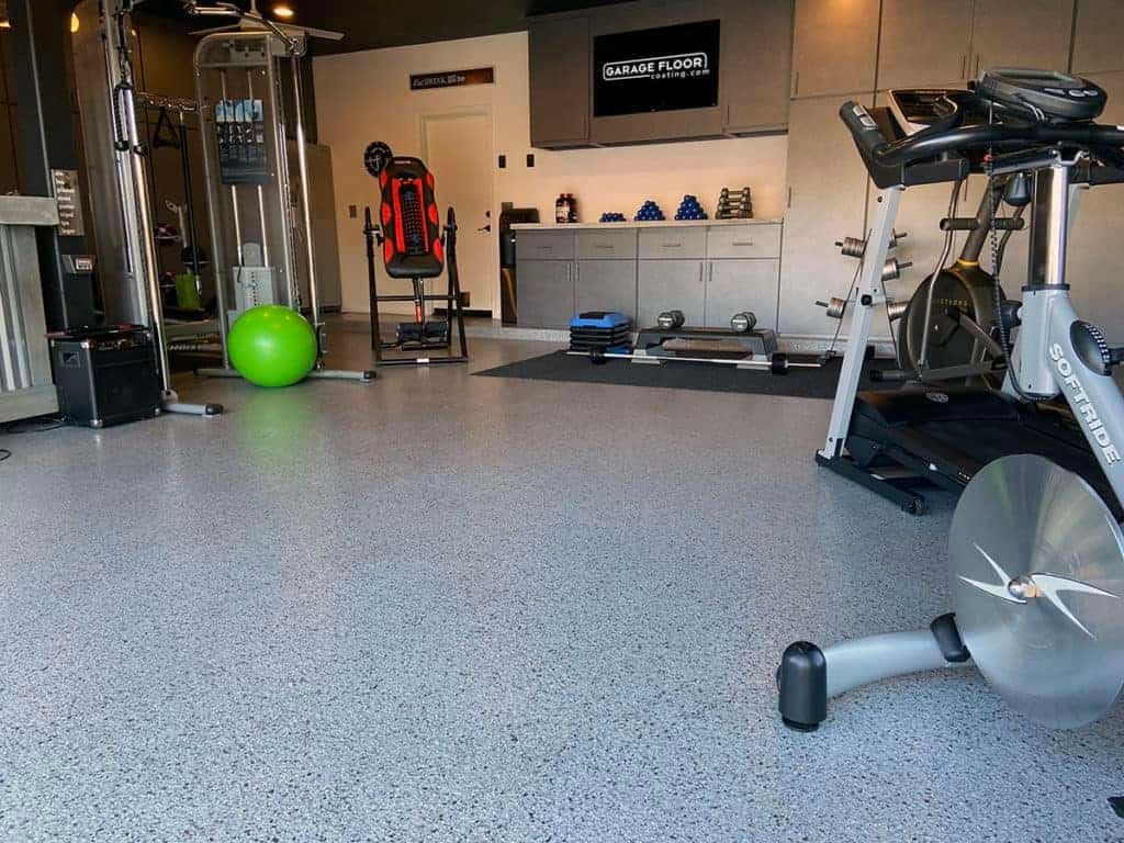 epoxy gym floor coating installation